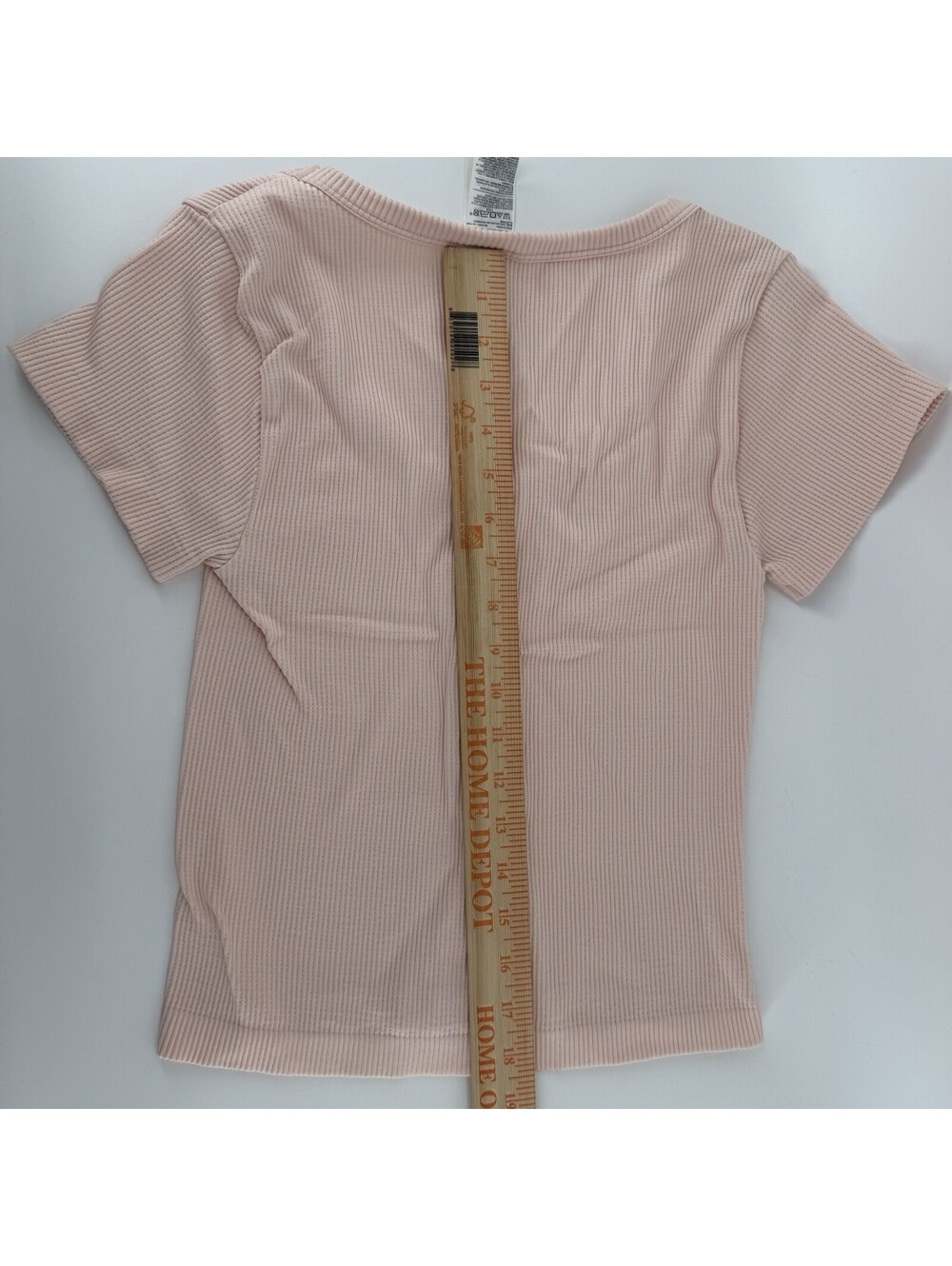 Pink Women's Size XL Ribbed Shirt Top Soft Cropped